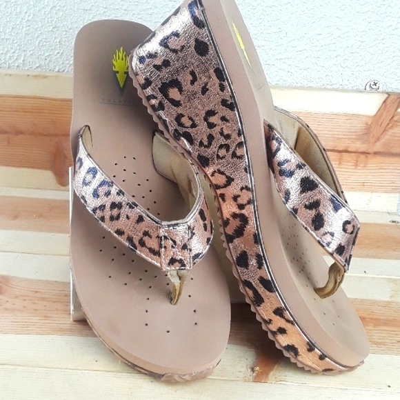 Volatile Platform Wedge Flip Flops